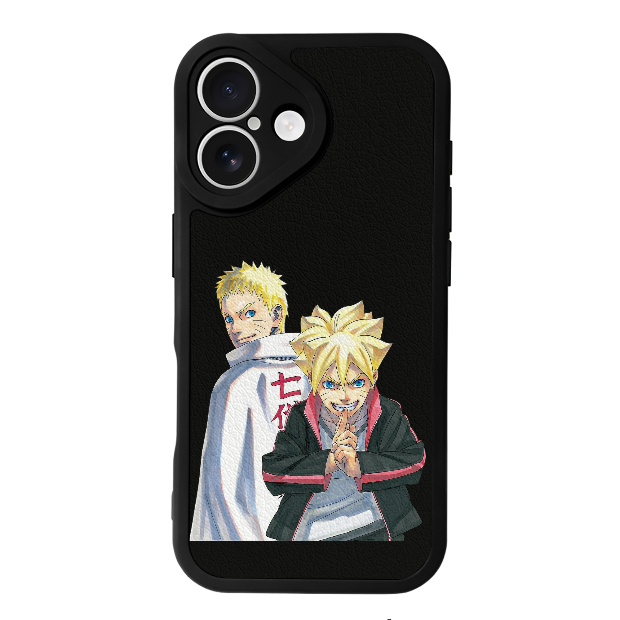 （画像用） NARUTO -ナルト- うずまき ボルト Uzumaki Boruto 【iPhone 16シリーズ対応】シリコンスマホケース（レザー調） 材質：シリコン